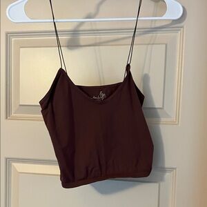 Free People Chocolate Camisole with Thin Straps